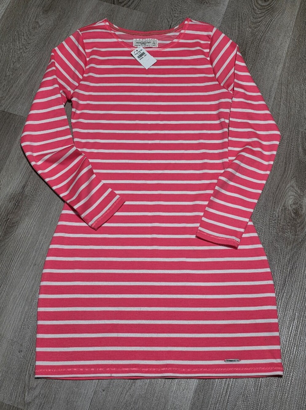 Abercrombie & Fitch Pink and White Striped Dress